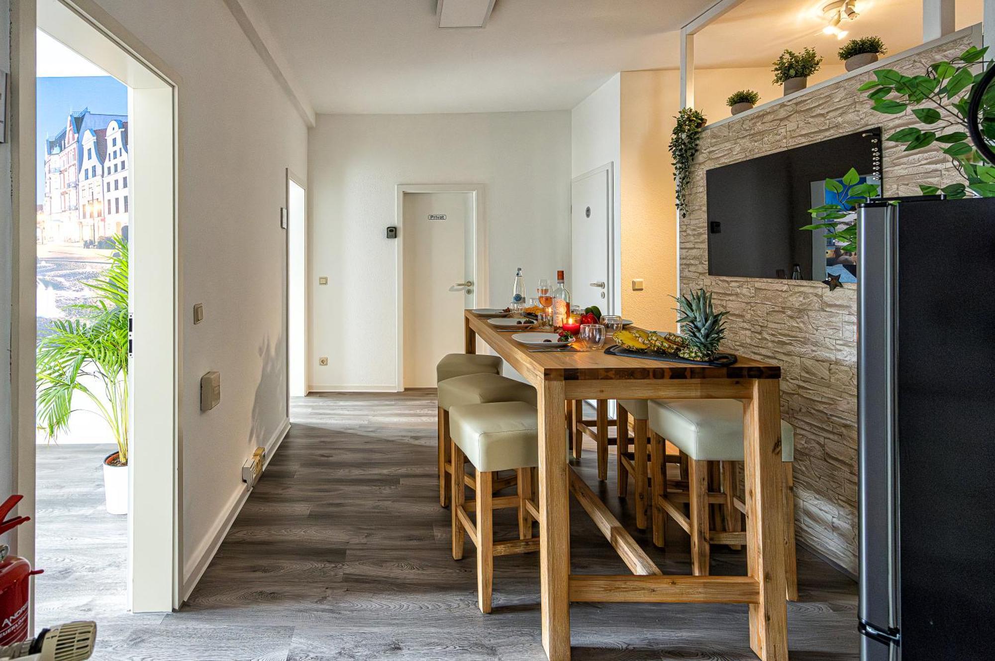 Luxus City Apartment Sauna Balkon Kueche Zentral Ρόστοκ Εξωτερικό φωτογραφία