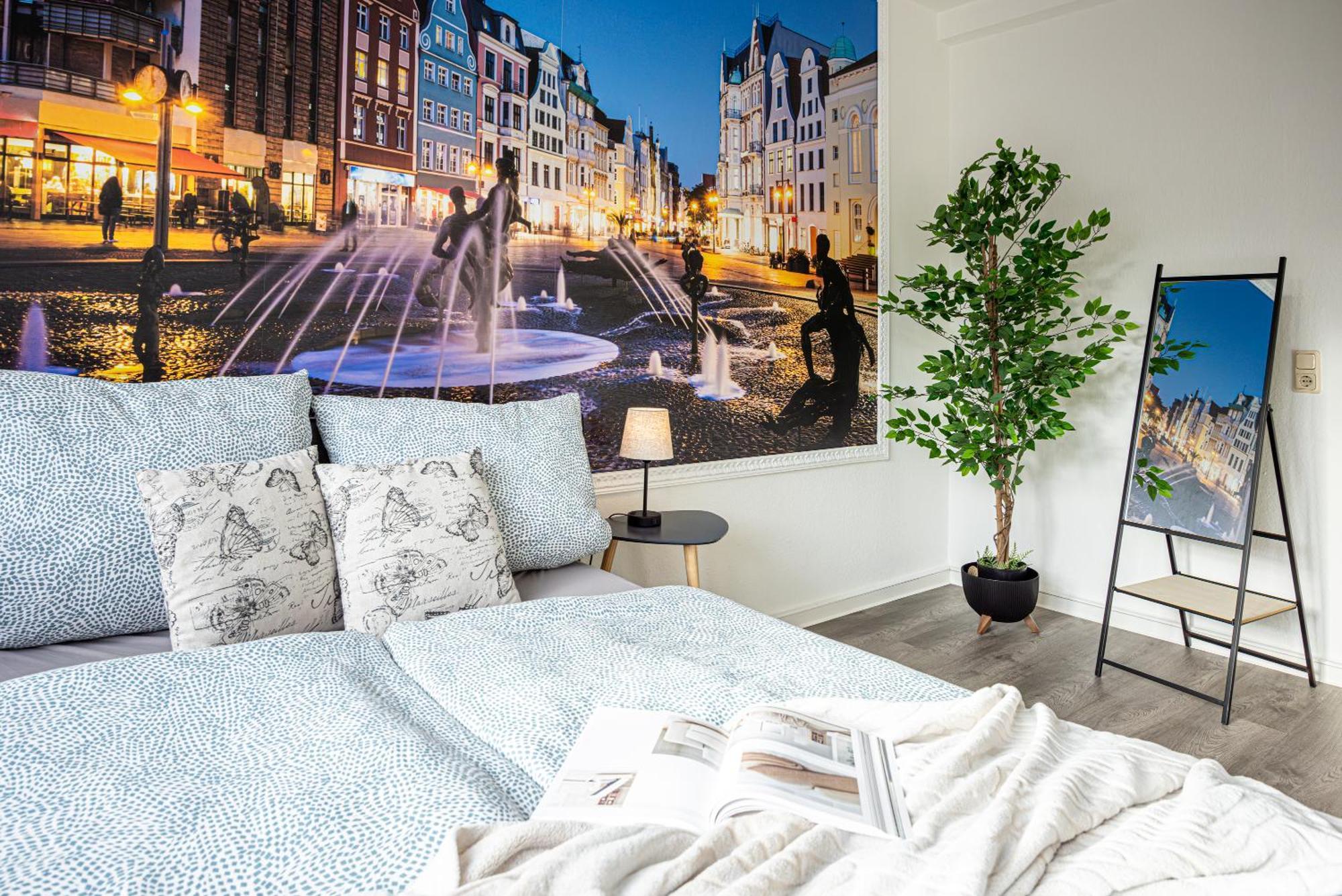 Luxus City Apartment Sauna Balkon Kueche Zentral Ρόστοκ Εξωτερικό φωτογραφία