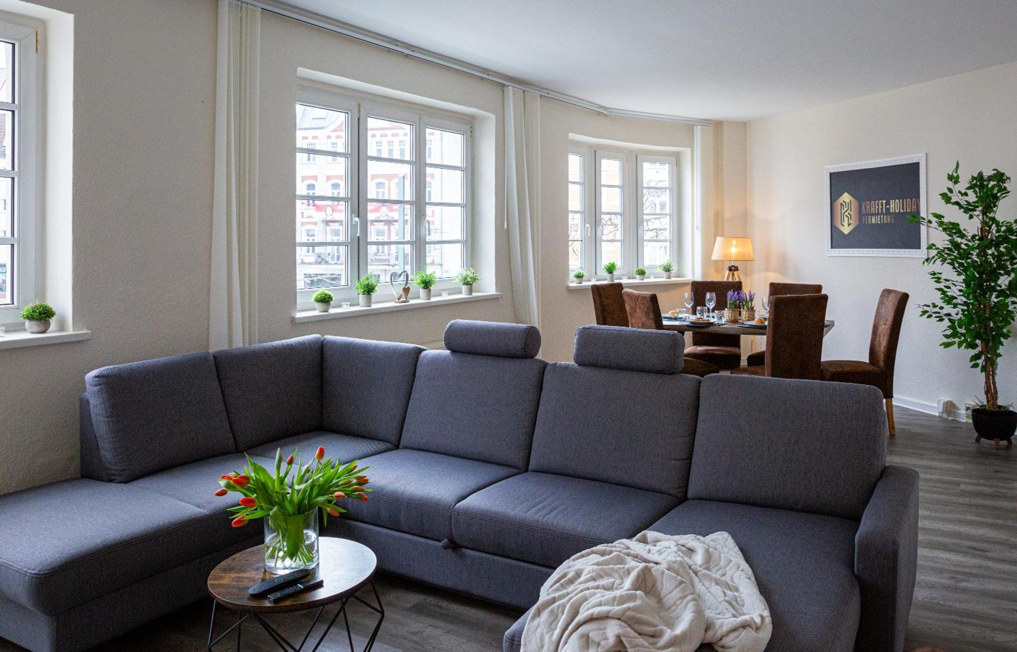 Luxus City Apartment Sauna Balkon Kueche Zentral Ρόστοκ Εξωτερικό φωτογραφία